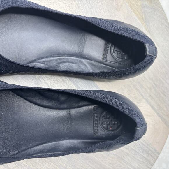 Tory Burch Slip On Navy Shoes 9M - Picture 6 of 8